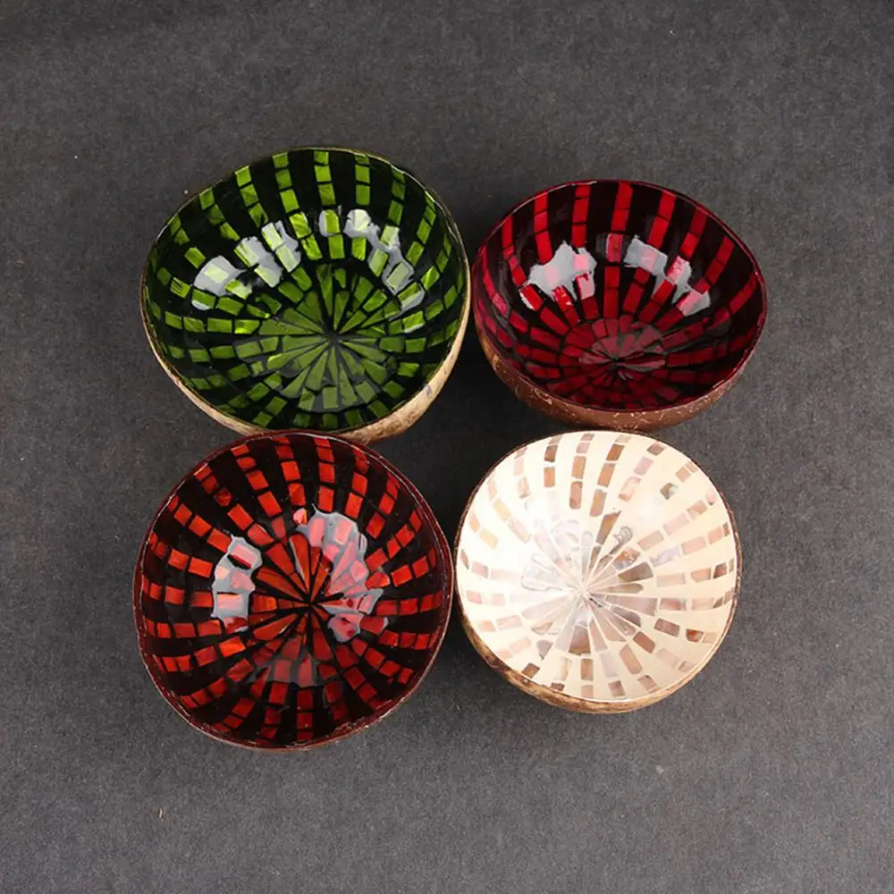 Натуральная чашка в виде кокоса украшения фруктовый салат лапша рис чаша