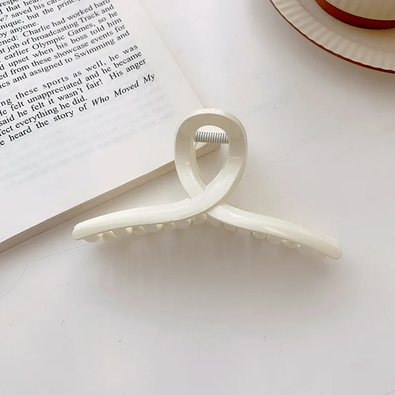 

Korean Large Grasping Hairpin for Women Bathing Storing Hair Temperament Simple Wild Hairpin for Girls Accessories Jewelry Gifts