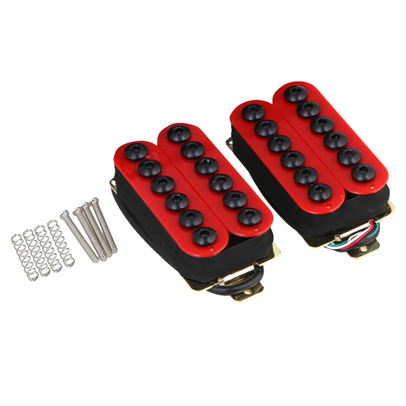 2 шт. металлические звукосниматели для электрогитары с Двойной спиралью | Спорт и