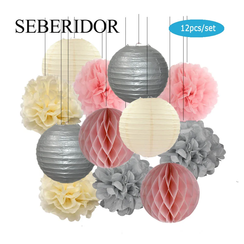 Рождественский Хэллоуин праздничный золотой серебряный круглый бумажный шар