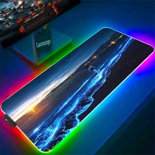 Stitch Painting Rgb Large Anime Mouse Pad Gamer Desk Mat Pc Gaming Accessories Deskmat Mousepad Carpet Mats Keyboard Laptops Xxl