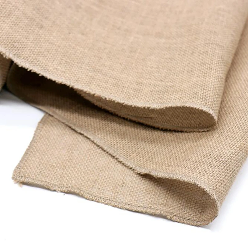 

2 Pack 30cmx10M Natural Hessian Jute Burlap Tablecloth Decoration for Wedding, Event, Home, Party, Background Supply