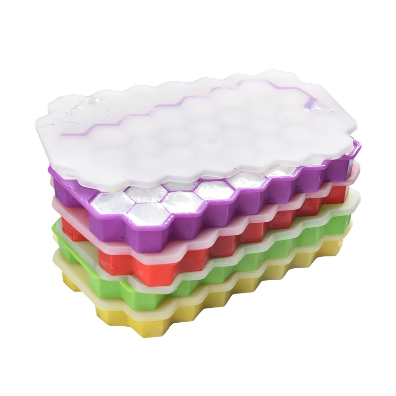 

Cavity Ice Cube Tray Honeycomb Ice Cube Mold Food Grade Flexible Silicone Ice Molds for Whiskey Cocktail