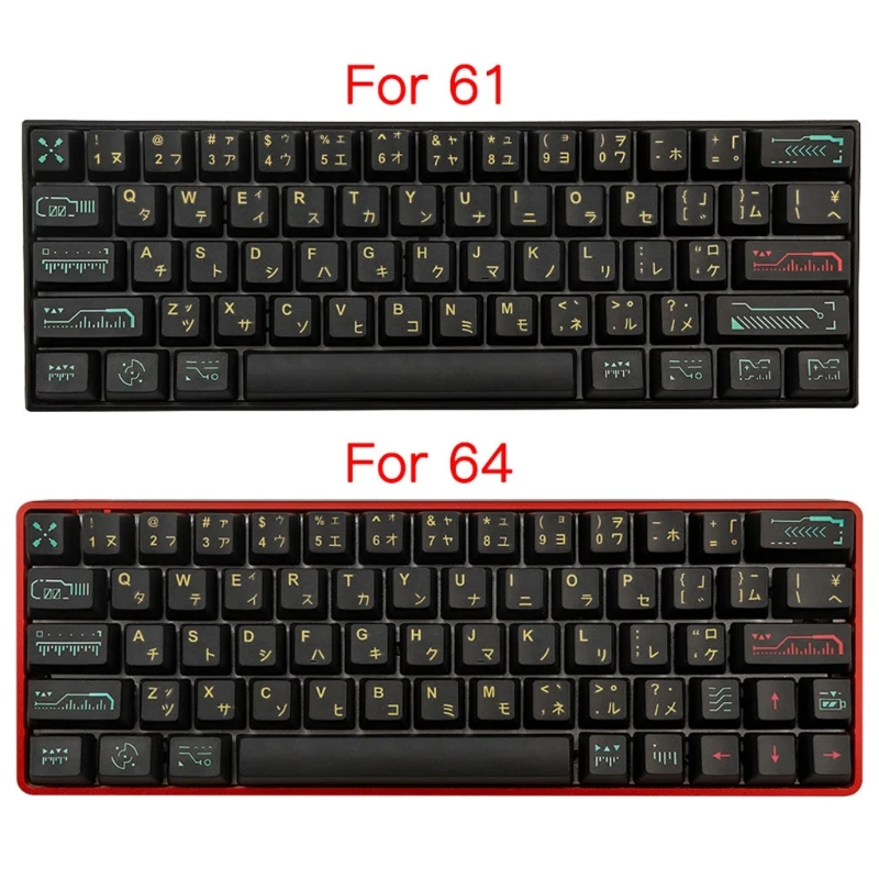 

71 Keys Set OEM Profile Custom Keycaps PBT Dye Sublimation Keycaps Set for Gateron Kailh Cherry MX Switches
