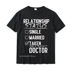 Доктор отношения статус-забавная докторская рубашка подарок хлопковые топы футболки для мужчин печатные футболки Забавный принт