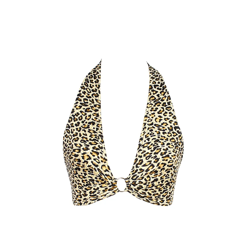 Жилет с леопардовым принтом сексуальные бюстье Короткие топы женское