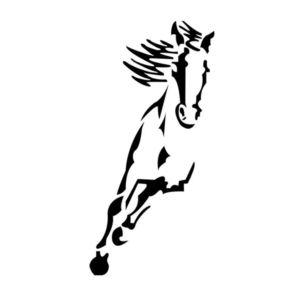 40*15 см креативная настенная акриловая наклейка с лошадью настенные наклейки для