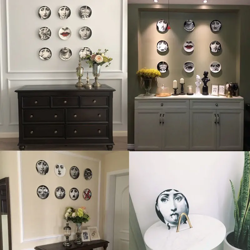 Fornasetti таблички на стену декоративные для дома гостиной кухни держатель