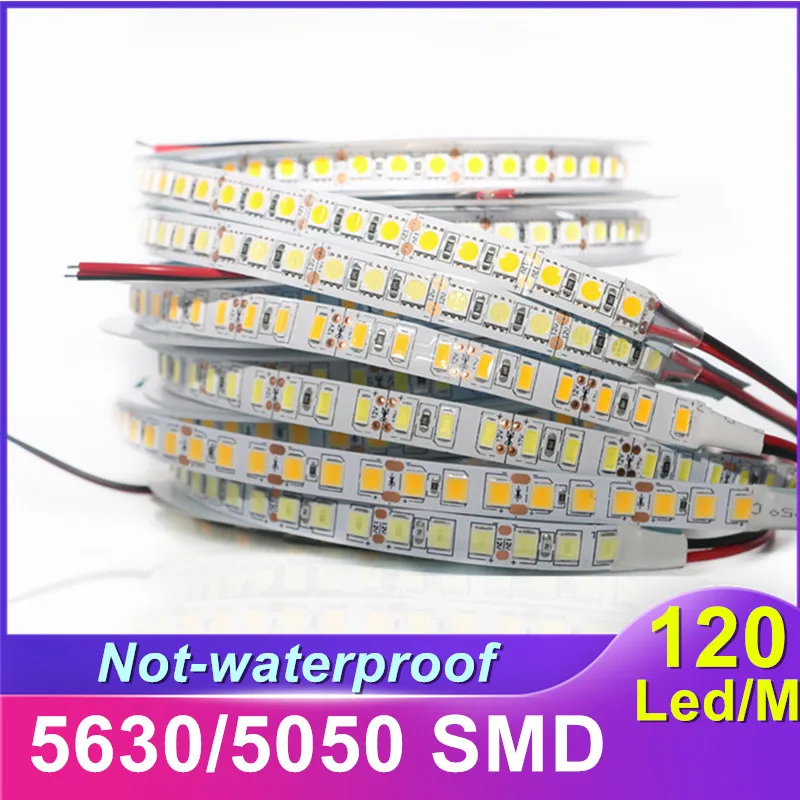 

RGB LED Strip Light DC 12V AC 220V Soft Neon Sign Lamp light 2835 5050 5054 SMD LED Tape 600LEDS For Bar Cabinet DIY Christmas