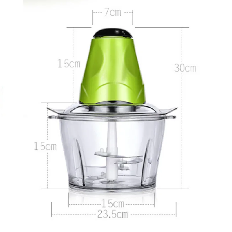 

2L Stainles Steel Electric Blender Stainless Steel Multifunctional Household Processor Meat Grinder Easy To Clean Food Processor