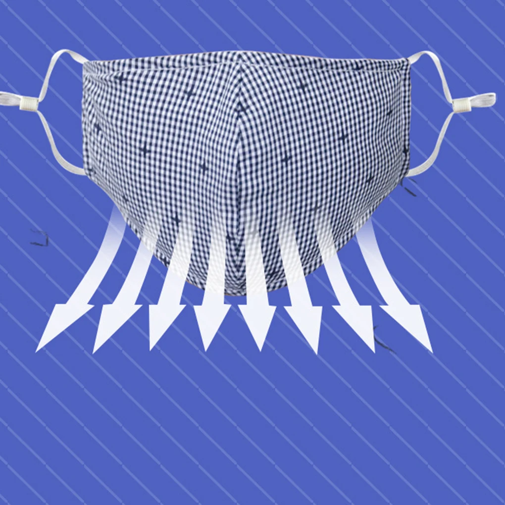 Хлопковая маска для лица из нетканого полотна дышащая моющаяся многоразовая