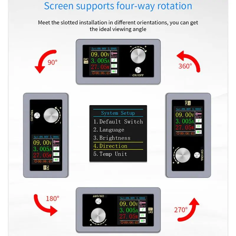 DC-580 понижающий модуль источника питания с постоянным напряжением и ЖК-дисплеем |