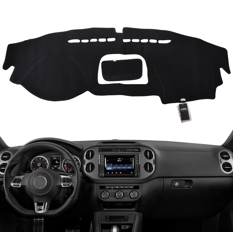 Tiguan-LHD 09-15 Крышка приборной панели автомобиля для VW Beetle 1998-2010 Tiguan 2009- Polo MK5 6R Jetta 4 6 MK4 MK6 коврик приборной панели - Название цвета: Tiguan-LHD 09-15