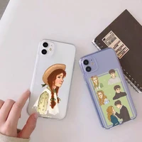 anne of green gables phone case for iphone 13 12 11 mini x xs xr pro max 8 7 6s 6 plus transparent soft