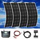 Boguang 12V 24V 400 w Гибкая солнечная панель 400 w с 20A cotroller фотоэлектрический кабель Солнечный modul kit RV Лодка Караван зарядка