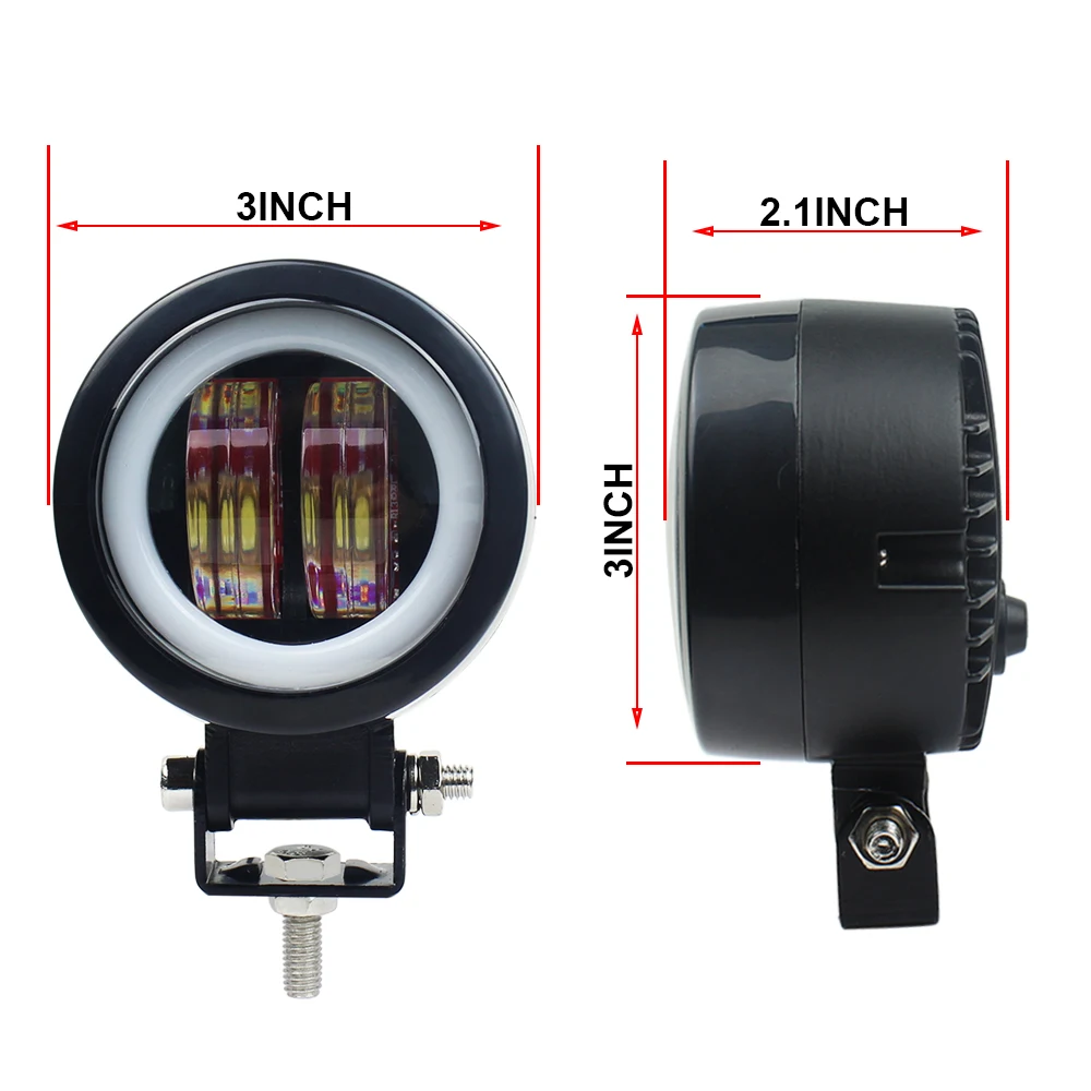3 дюймов 20 Вт Водонепроницаемый круглый светодиодный Ангельские глазки