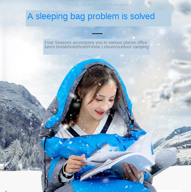

Camping Sleeping Bag Lightweight 4 Season Warm & Cold Envelope Backpacking Sleeping Bag for Outdoor Traveling Hiking
