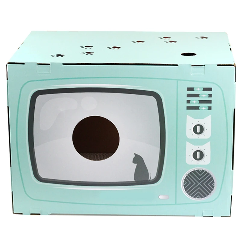 cat nest teaser toy paper box cat teaser toy wearable practice claw device corrugated paper scratching nest pet toy free global shipping