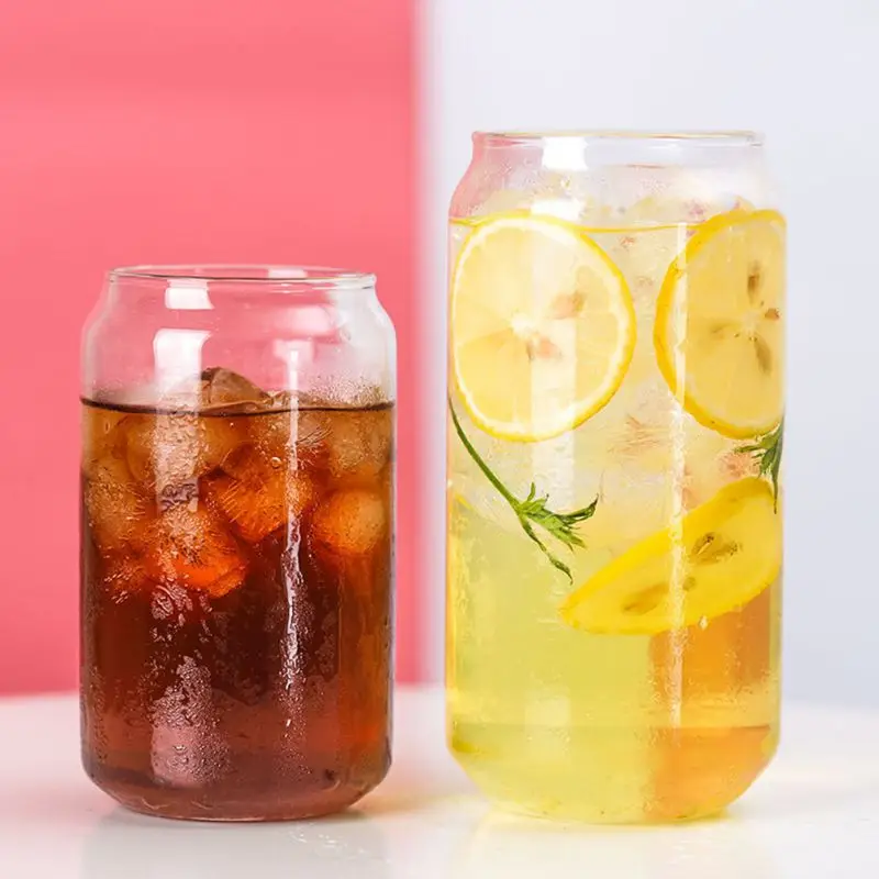 Стеклянная кружка в форме колы 1 шт. стеклянная чашка для холодного напитка