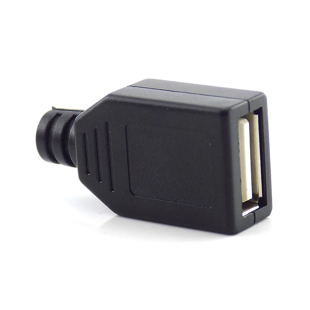Оптовая продажа 50 шт. 100 5 В USB Type A штекер-гнездо 4 контакта разъем адаптер