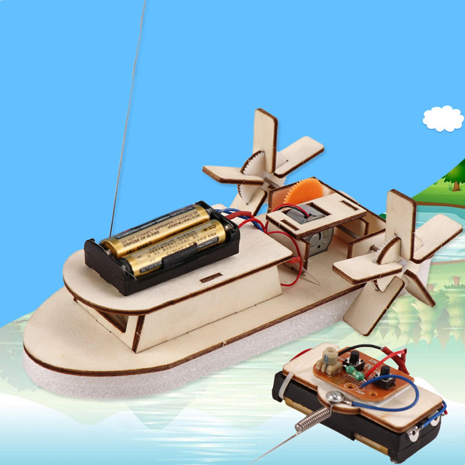 Лодка на дистанционном управлении для детей развивающая игрушка сделай сам |