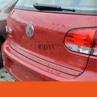 Накладка на заднюю дверь багажника из нержавеющей стали, 1 шт., автомобильные аксессуары, подходят для Volkswagen Golf MK6 2008-2012