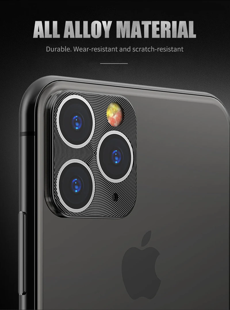 Металлический чехол для камеры заднего вида для iPhone 11 Pro X XS MAX 7 8 Plus, чехол для iPhone XR, iPhone11 Pro, защитный чехол для камеры