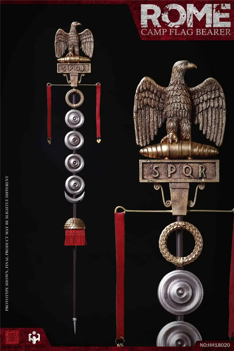 

HHMODEL x HAOYUTOYS HH18020 1/6 Imperial Army Rome Camp Flag Bearer Soldier Action Figure Model for Fans Gift