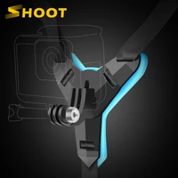 shoot motorcycle helmet chin stand mount for gopro hero 9 10 8 7 xiaomi yi 4k insta360 action camera full face holder accessory