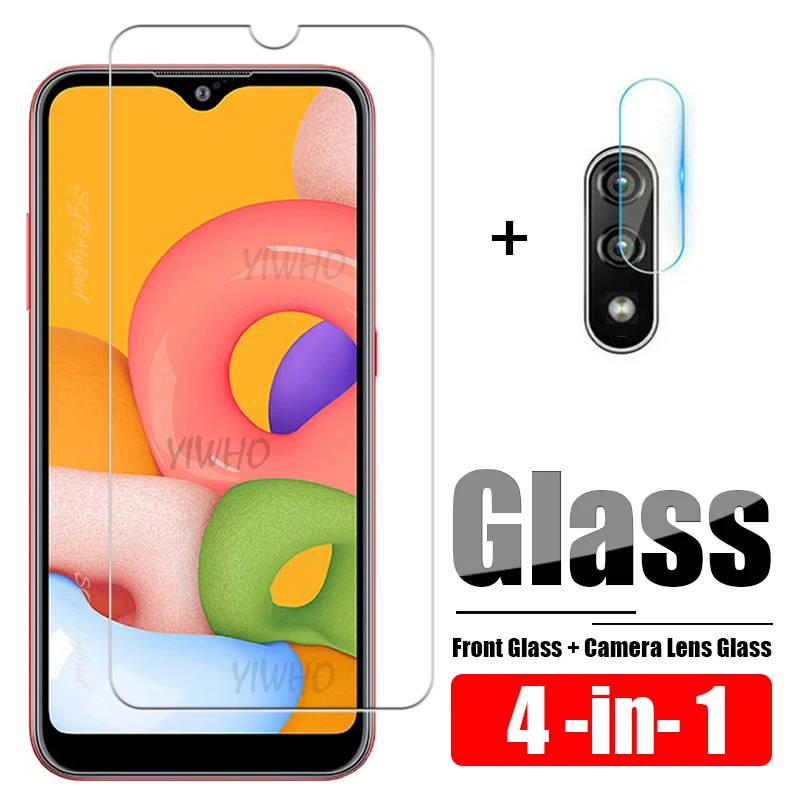 4 в 1 камера Защитное стекло для Samsung Galaxy A21S A01 A10 A11 A20 A21 A20S A20E A30 A31 A30S A40 A41A42 Защитная