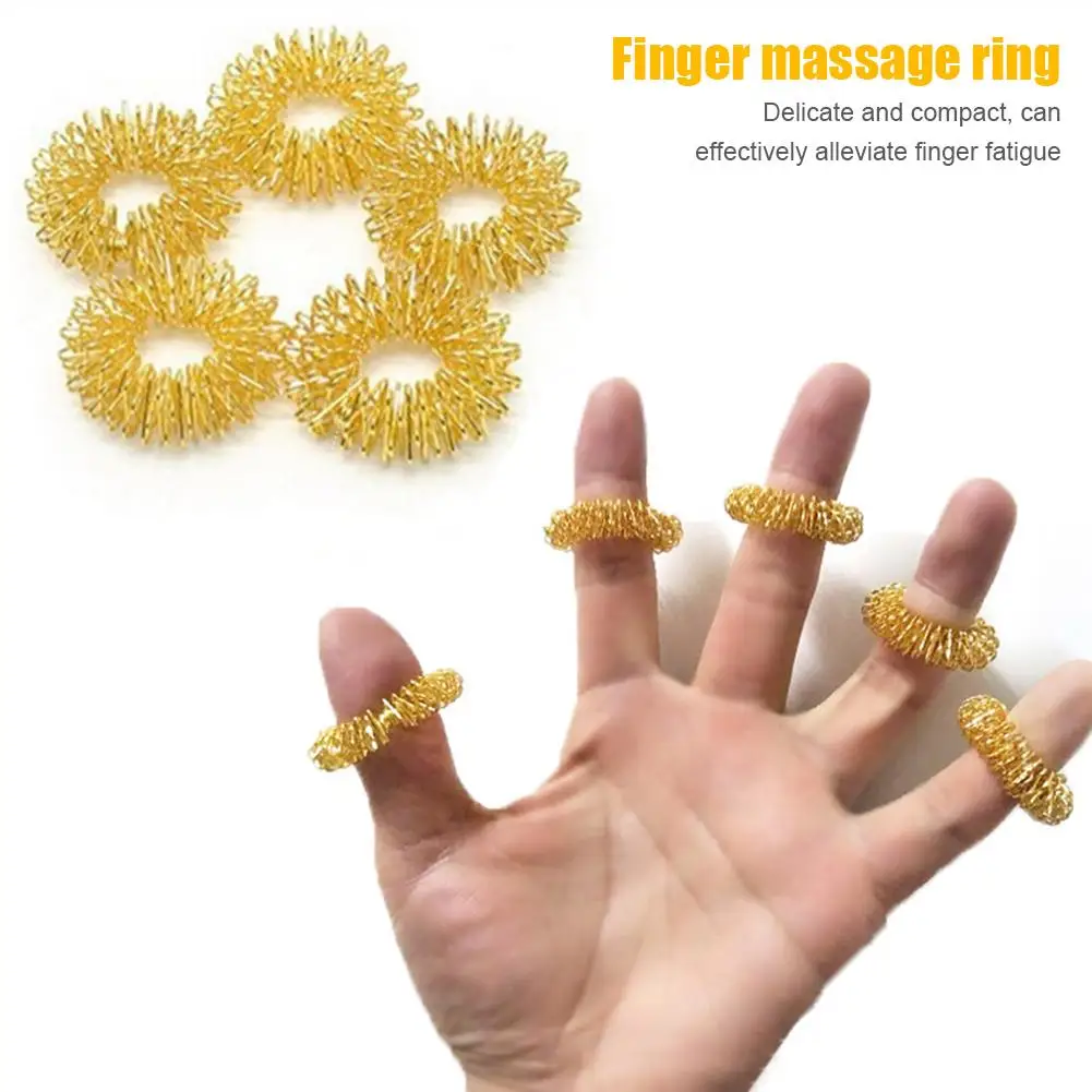 Железный массажер для пальцев пружинное кольцо рук и расслабления уход за