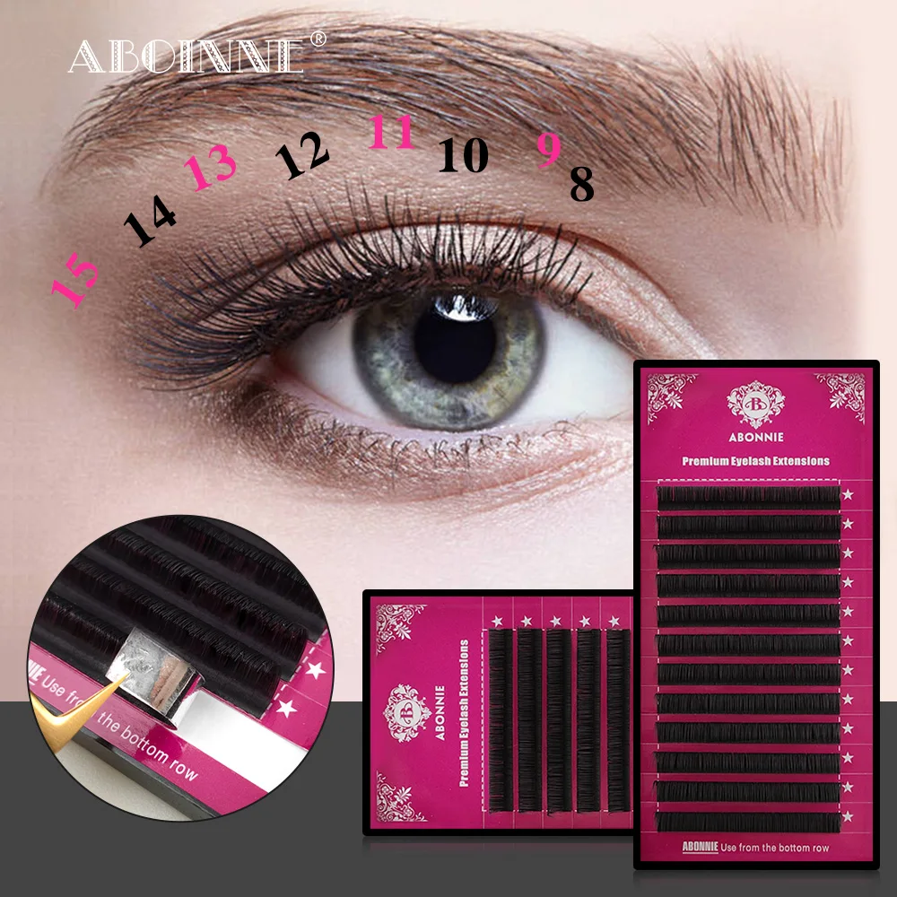 

Matte Black C/D/ CC/L Classic Mink Lashes Premium Volume Individual Eye Lash Extensions Professional Fake Lashes Tray Cilios
