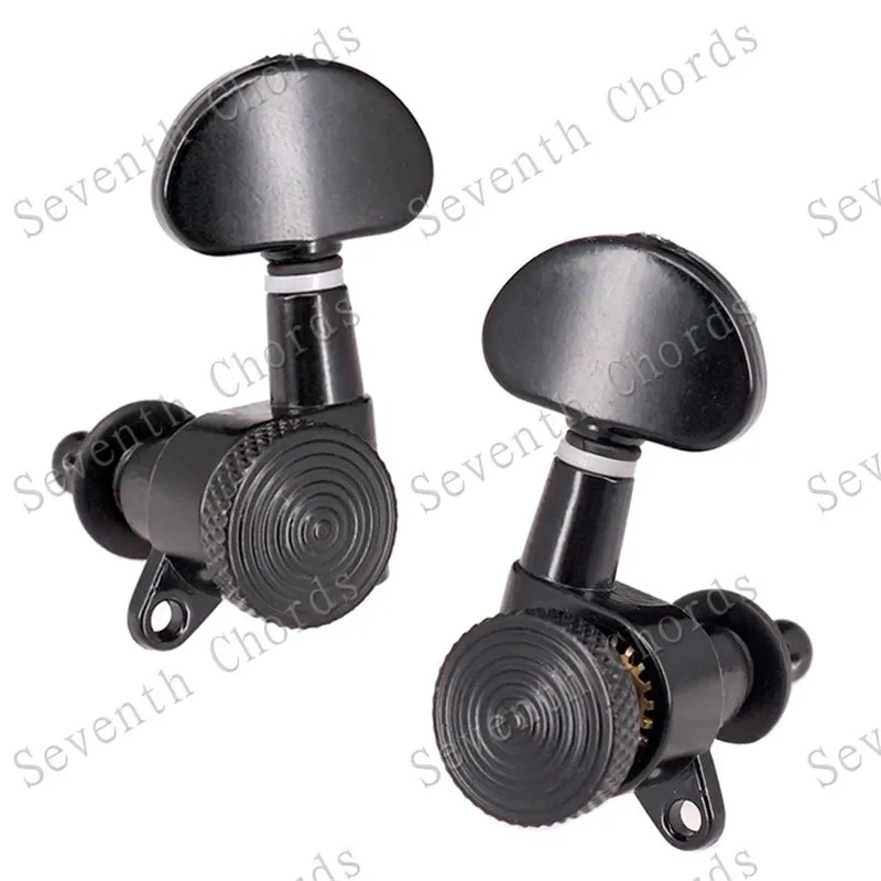 Набор черных заблокированных колышек 3R3L для тюнинга струн гитары тюнеры