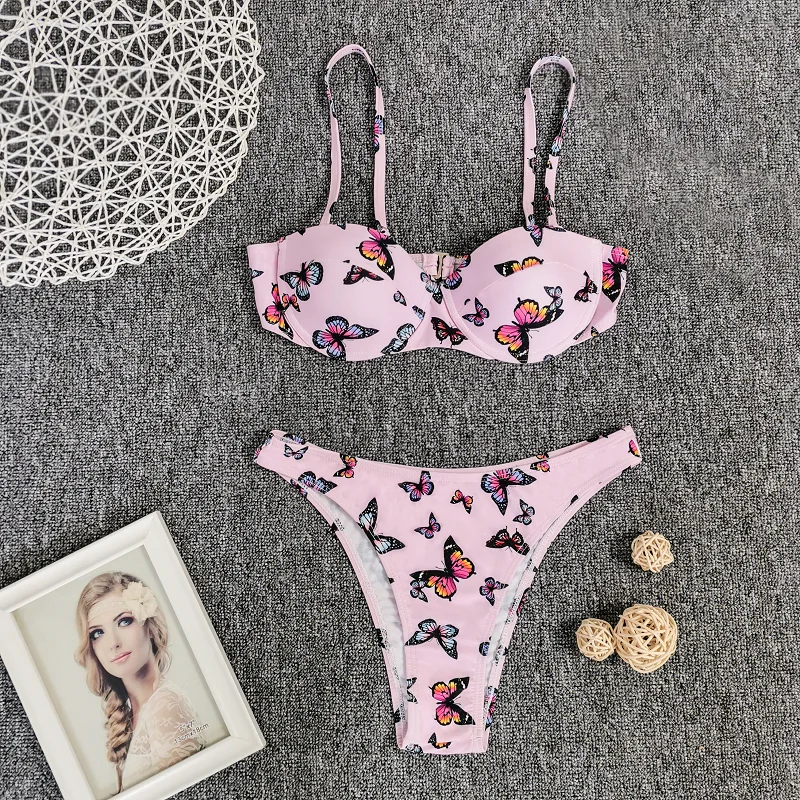 2020 Для женщин Плавание костюм женский сексуальный бикини одежда высота талии