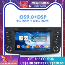 IPS DSP Android 10 0 4 Гб ОЗУ 8 ядер 64 ПЗУ автомобильный dvd плеер Wifi 4G Bluetooth RDS