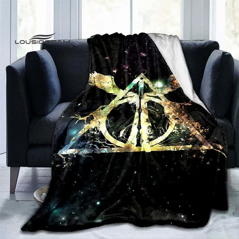 Одеяло Магическая Академия Модное кино Фланельный кроватный плед Мягкий 3D-напечатанный покрывало для дивана, путешествий, кемпинга Теплое одеяло.