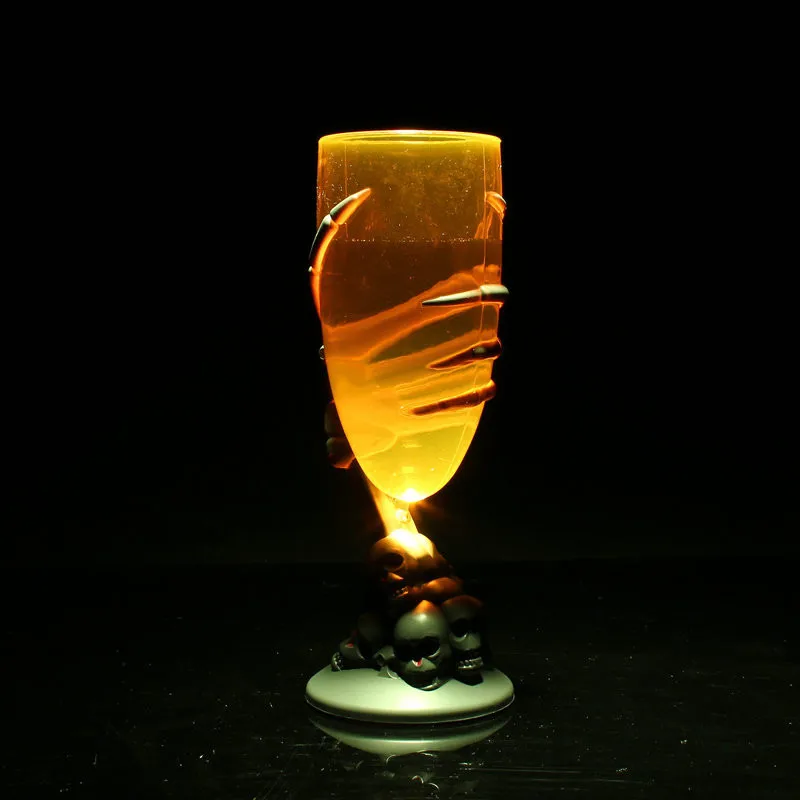 Halloween Decorations For Home Creative Glowing Wine Cup Claw Party Spooky Skeleton SKull Goblet LED Scary | Дом и сад