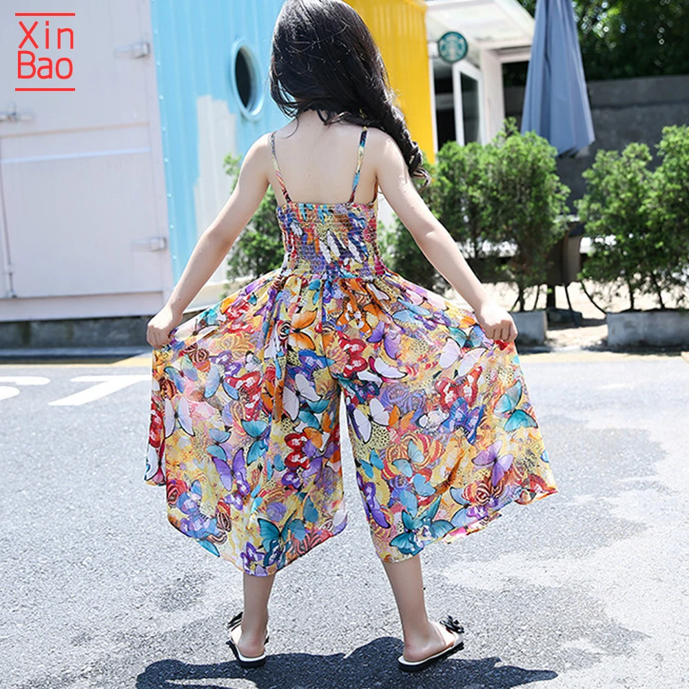Детское платье принцессы XINBAO летнее пляжное с цветочным рисунком для девочек 6 10