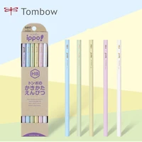 12pcsbox tombow wooden lead pencils 2b hb macaron penholder cute student writing pencils stationery supplies