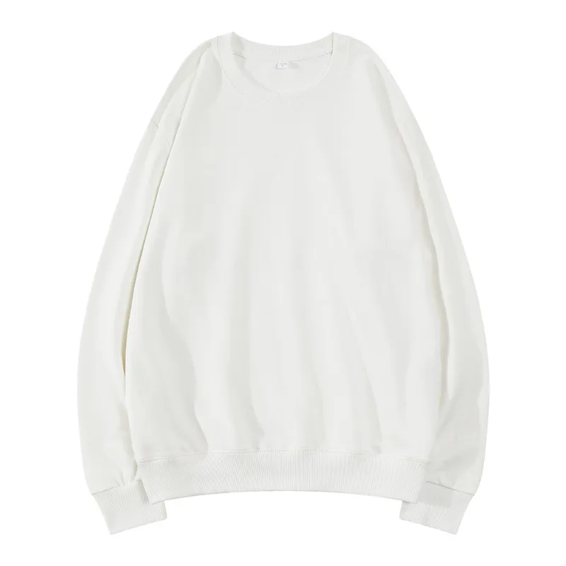 

Sweatshirt cotton small Terry round neck Pullover Sweater fashion casual wear long sleeve custom printed logo