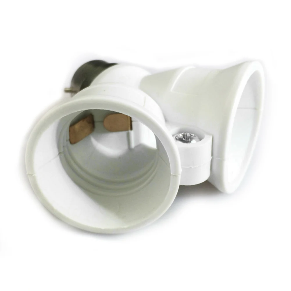 

E27 to 2 E27 light bulb adapter converter E27 to E14, B22 to E14, B22 to E27 Light Bulb Socket Adapter 2 Way Splitter
