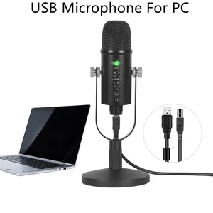 bm 86 usb microphone for pc for computer laptop gaming direct broadcast streaming recording studio youtube microphone accessory free global shipping