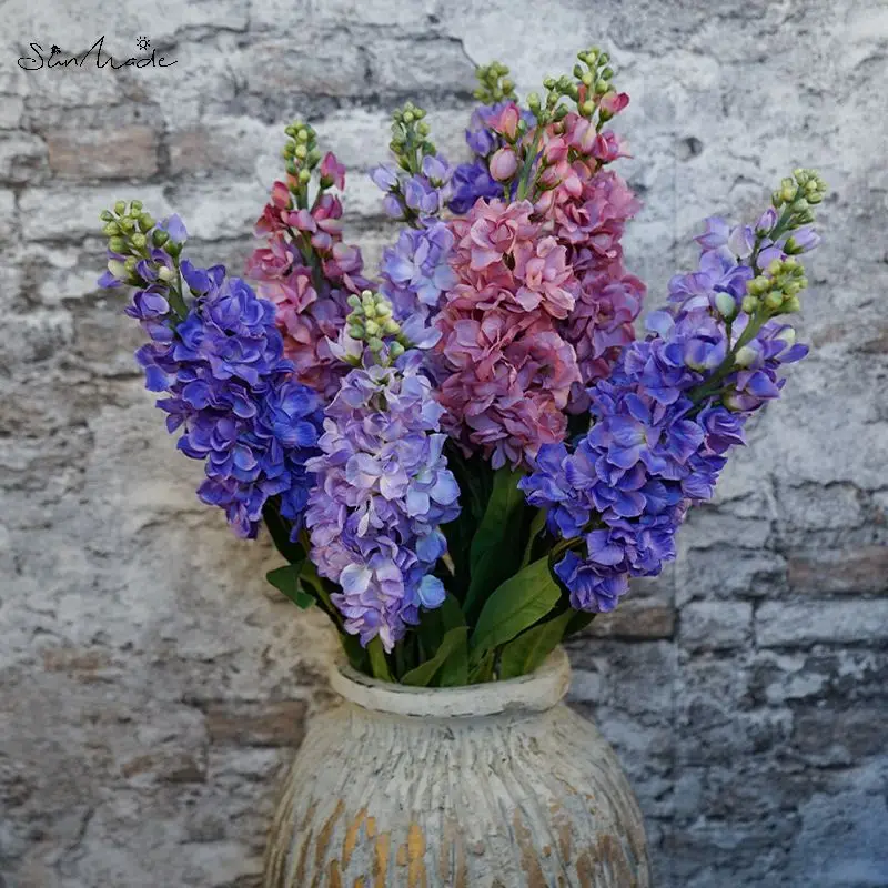 SunMade большой искусственный гиацинт фиолетовый цветок ветка гиацинта свадебный