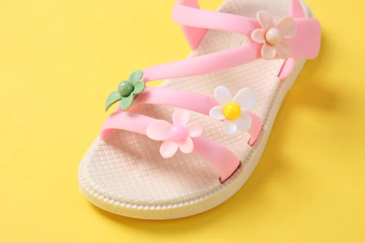 

Children's Sandals for Girls Anti-slip Soft Sole 2021 New Summer Fashion School Kid's Sandals Jelly Little Girl Shoes Size 25-38