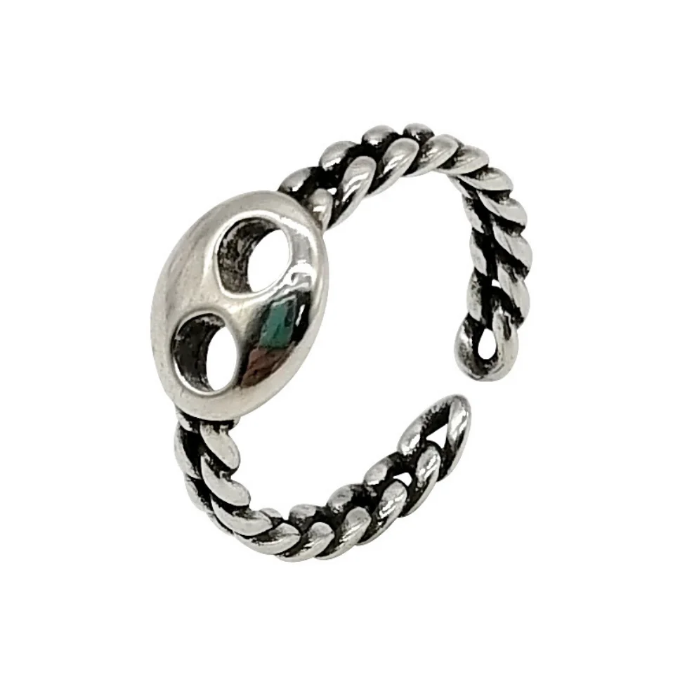 

Retro hipster owl ring daily wild fresh and casual adjustable ring jewelry single product men and women the same paragraph