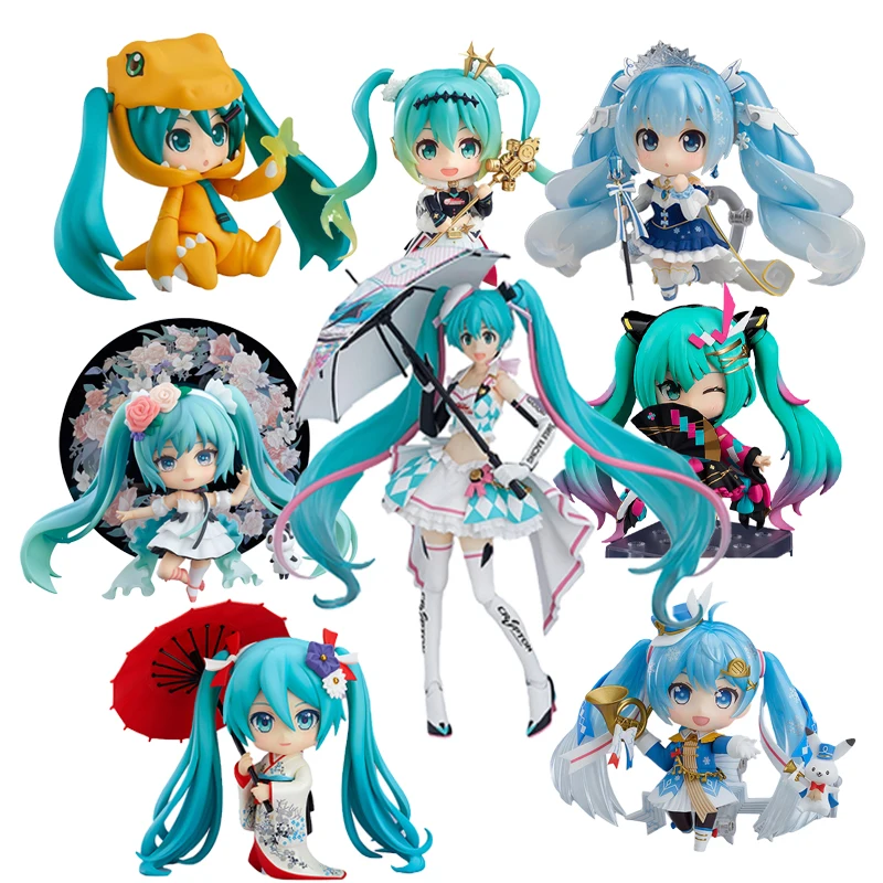 

8 стилей горный Хеллоуин Miku, парад снега Мерцание лампочки. Коллекционная кукла 10 см, ПВХ декоративная модель, игрушки, подарок для девочек