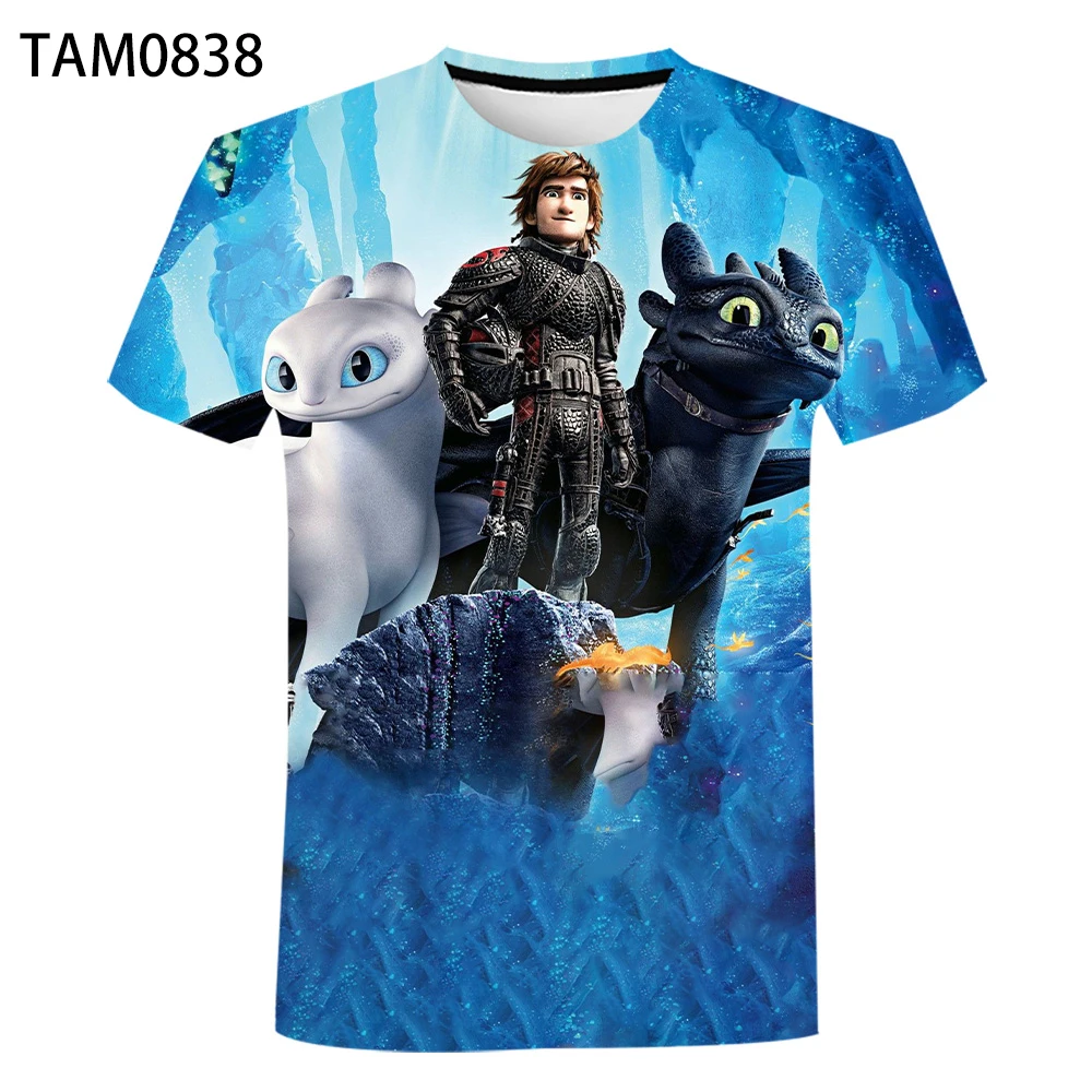 Дракон Тренер летняя футболка в европейском стиле 3D цифровая печать красоты