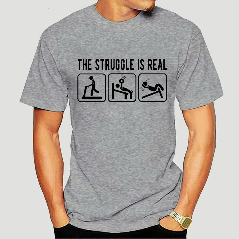 

The Struggle Is Real Print Men Tshirt Casual Retro Vintage Male T Shirt Hip Hop Streetwear Camisetas Hombre Summer Cotton Shirt