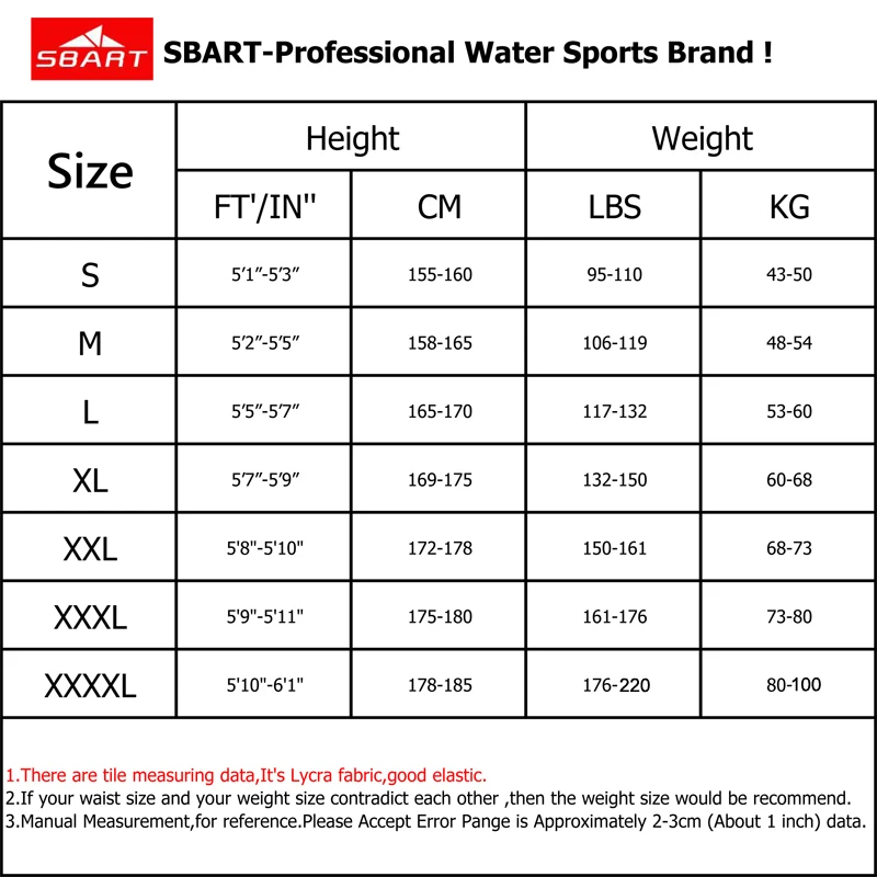 

SBART UPF 50 Lycra Diving Wetsuit anti UV one piece rash guard long sleeve swimwear surf Suit Men Women Sun Protect