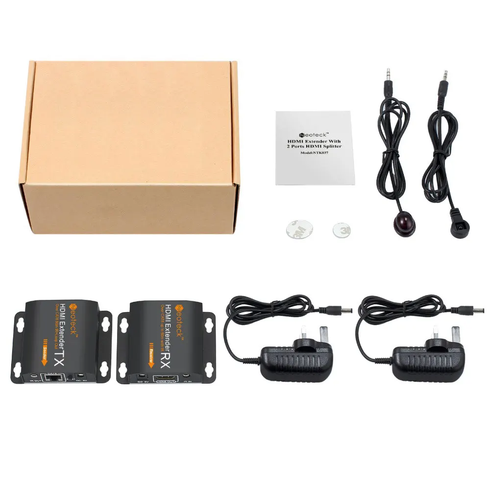 ESYNiC 1080p HDMI удлинитель с 2 портами разветвитель поддержкой 1 3 сигнала до 60 м RJ45